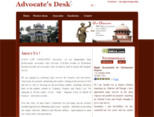 Tablet Screenshot of advocatesdesk.com
